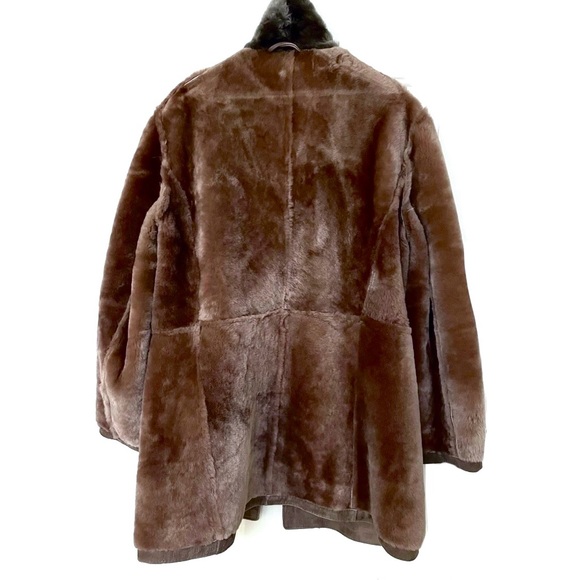 Gorgeous Bark Brown/Toffee/Espresso Sueded Lambskin Shearling Coat - Picture 6 of 14